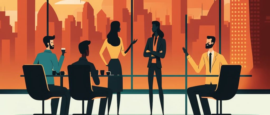 Illustration of a Marketing agency in Montreal